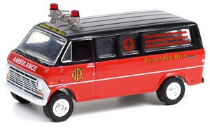 1969 Ford Club Wagon Ambulance - Chicago Fire Department (Diecast Car)