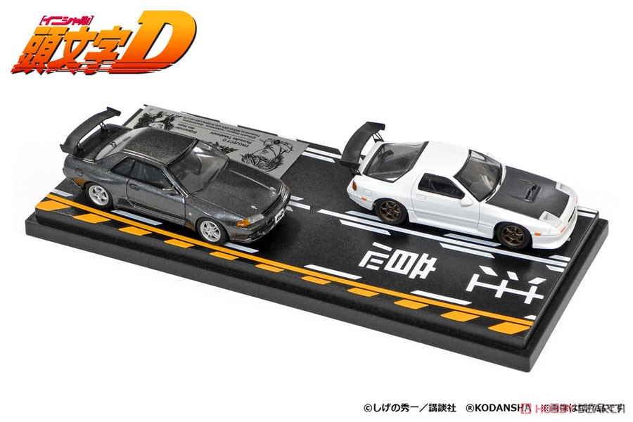 Initial D Set Vol.2 Ryosuke Takahashi RX-7 (FC3S) & Rin Hojo Skyline GT-R (BNR32) (Diecast Car) Item picture3