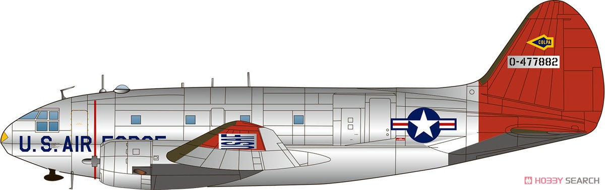アメリカ空軍輸送機 C-46Dコマンド `アメリカ空軍/州兵空軍` (プラモデル) 塗装1