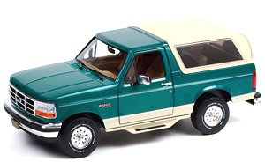 Artisan Collection - 1993 Ford Bronco - Eddie Bauer Edition - Emerald Green with Tan Interior (Diecast Car)