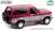 Artisan Collection - 1996 Ford Bronco XLT - Burgundy and Silver with Gray Interior (Diecast Car) Item picture2