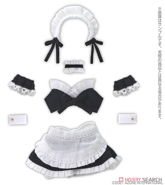 Sexy Maid Set (Black) (Fashion Doll) Item picture1