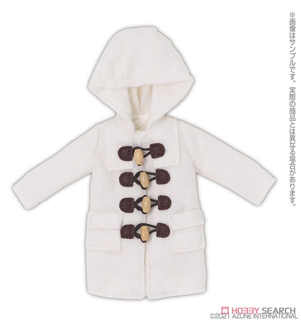 Long Duffle Coat (Off White) (Fashion Doll) Item picture1