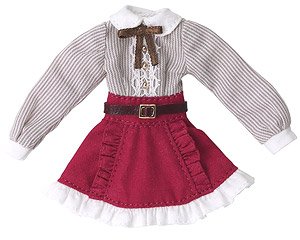 Classical Docking Dress (Bordeaux) (Doll) (Fashion Doll)