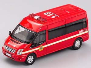 フォード トランジット (VM) 140 T330 VAN チャイナ 消防自動車 (消防) (ミニカー)