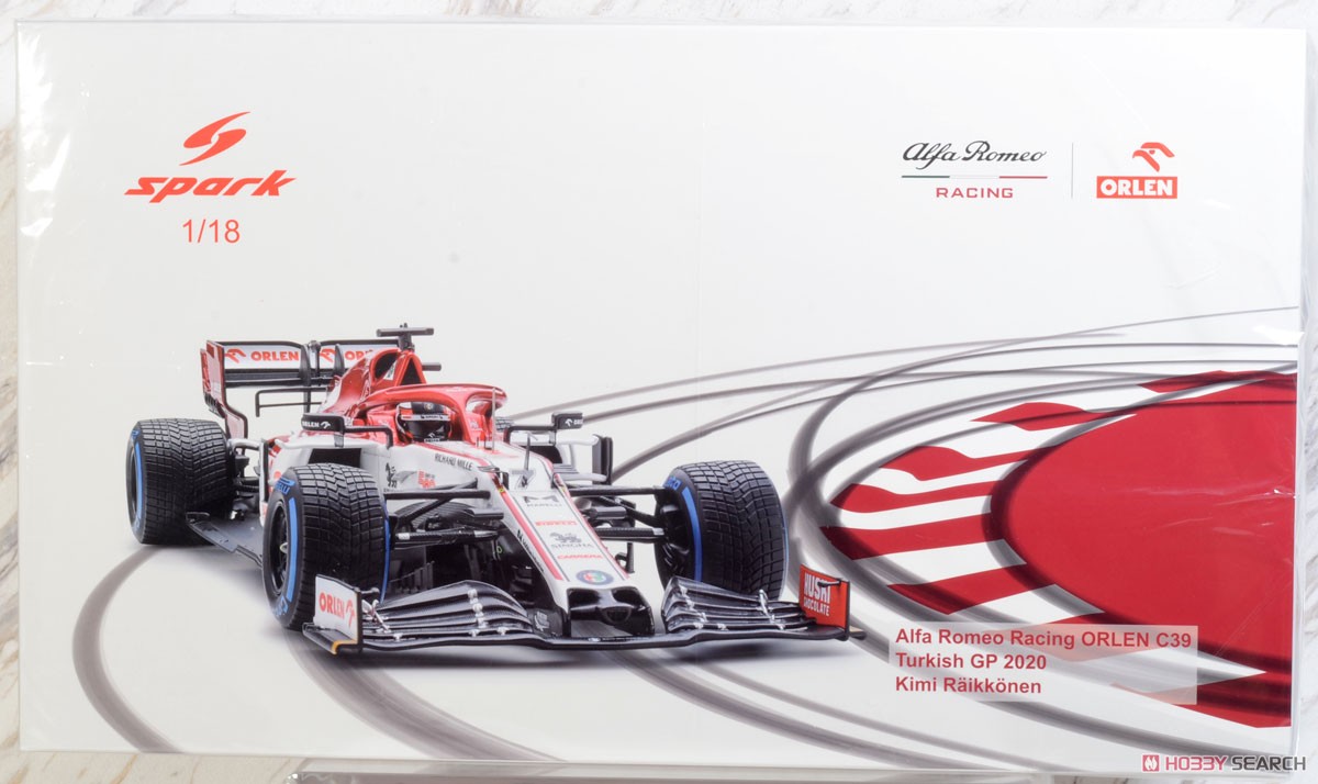 Alfa Romeo Racing ORLEN C39 No.7 Turkish GP 2020 With Pit Board Kimi Raikkonen (ミニカー) パッケージ1