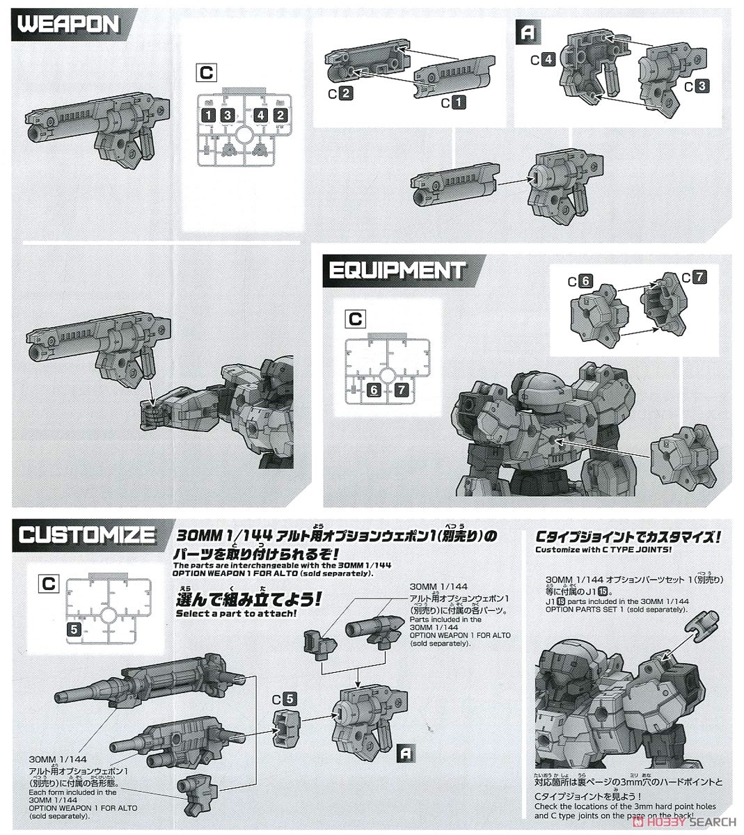 30MM eEXM-21 ラビオット [グリーン] (プラモデル) 設計図4