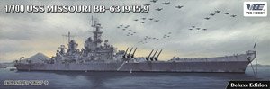 米海軍 戦艦 ミズーリ BB-63 1945年 「デラックス版」 (プラモデル)