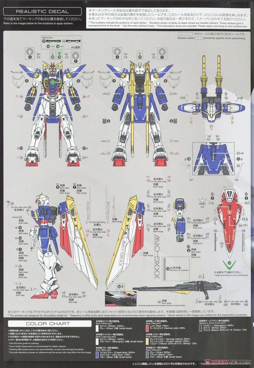 ウイングガンダム (RG) (ガンプラ) 塗装1