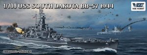 米海軍 戦艦 サウスダコタ BB-57 1944年 「通常版」 (プラモデル)