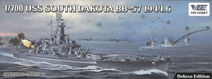 米海軍 戦艦 サウスダコタ BB-57 1944年 「デラックス版」 (プラモデル)