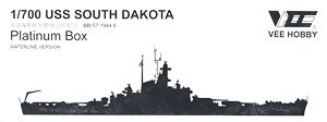 USS South Dakota BB-57 1944 Platinum (Plastic model)