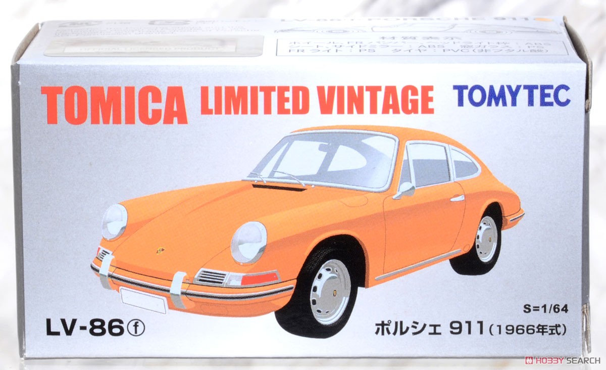 TLV-86f Porsche 911 (Yellow) (Diecast Car) Package1