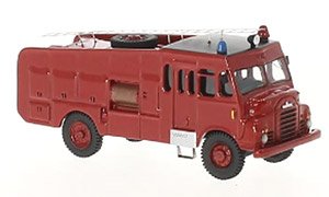 (HO) Bedford RLHZ Green Goddess 1953 Red RHD (Model Train)