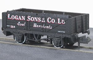 イギリス2軸貨車 石炭運搬車 (5枚側板・Logan & Sons Co.) 【NR-P480】 ★外国形モデル (鉄道模型)