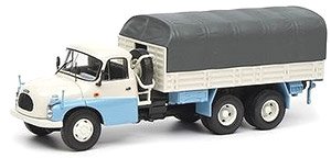 タトラ T148 幌付トラック ブルー/ホワイト (ミニカー)