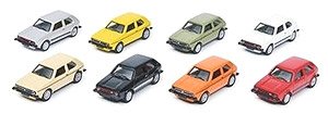 VW ゴルフ 8色8台セット (ミニカー)