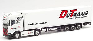 (HO) スカニア CS 20 HDボックス セミトレーラー `Du-Trans / German Truck Driver` (鉄道模型)