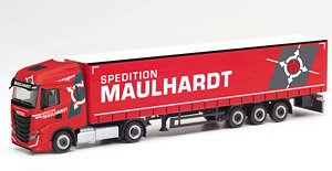 (HO) イベコ S-Way カーテンキャンバス セミトレーラー `Spedition Maulhardt` (鉄道模型)