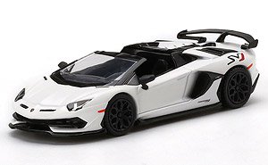Lamborghini Aventador SVJ Roadster Bianco Canopus (White) (RHD) (Diecast Car)