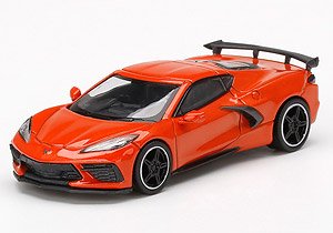 シボレー コルベット スティングレイ 2020 セブリング オレンジ ティントコート (右ハンドル) (ミニカー)