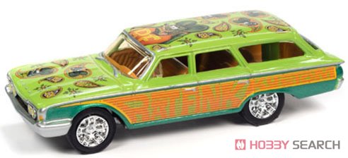 1960 フォード カントリー スクワイア グリーン/オレンジ Rat Fink (ミニカー) 商品画像1
