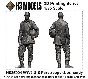 WWII US Paratrooper Normandy (Plastic model)