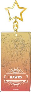 My Hero Academia Acrylic Key Ring Battle (Rough Illustration) Hawks (Anime Toy)