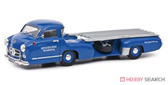 Mercedes Benz Race Transporter blue (ミニカー) 商品画像1