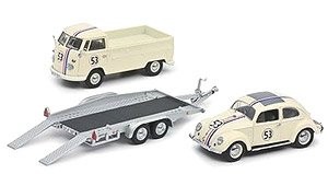 VW T1b ピックアップ #53 トレーラー + VW ビートル#53 付 (ミニカー)