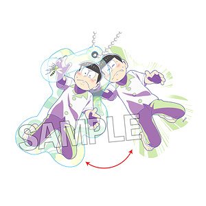 Osomatsu-san Slide Acrylic Key Ring Kattonatte Midnight Choromatsu (Anime Toy)