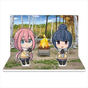 Laid-Back Camp Acrylic Diorama B [Nadeshiko & Rin] (Anime Toy)