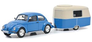 VW Beetle 1600i Eriba Puck `Summer` w/ Trailer (Diecast Car)