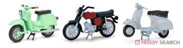 オートバイ 3台セット Schwalbe, Simson S51,GS (ミニカー) 商品画像1