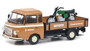 Barkas B1000 Pickup `Simson` w/ Simson S51 (Diecast Car)