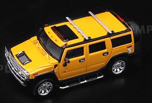 2008 Hummer H2 SUV Metallic Yellow (Diecast Car)