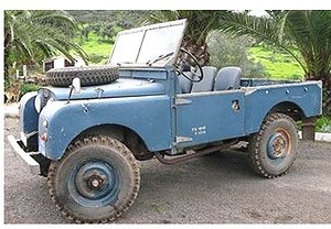 ランドローバー 80 ブルー (ミニカー)