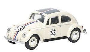 VW ビートル ラリー #53 ホワイト (ミニカー)