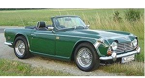 Triumph TR250 Open Green (Diecast Car)