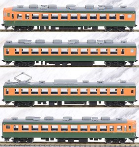 J.N.R. Electric Car Series 165, 167 (Air-Conditioned Car, Shonan Color, Miyahara Rail Yard) Additional Set (Add-On 4-Car Set) (Model Train)