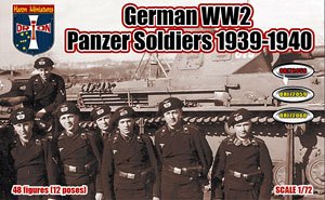 WW.II ドイツ軍 戦車兵 1939-40年 (48体・12ポーズ) (プラモデル)