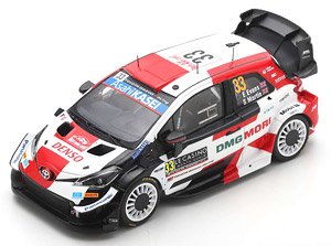 TOYOTA Yaris WRC TOYOTA Gazoo Racing WRT No.33 2nd Rally Monte Carlo 2021 Elfyn Evans - Scott Martin (Diecast Car)