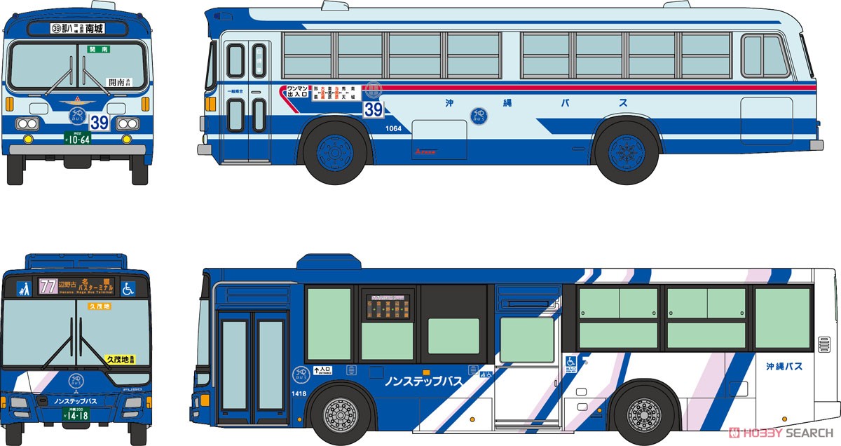 ザ・バスコレクション 沖縄バス 創立70周年 (2台セット) (鉄道模型) その他の画像1