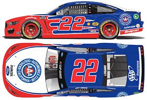 `ジョーイ・ロガーノ` #22 AAAサザンカリフォルニア フォード マスタング NASCAR 2021 (ミニカー)