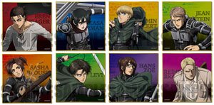 Trading Colored Paper Attack on Titan (Set of 8) (Anime Toy)