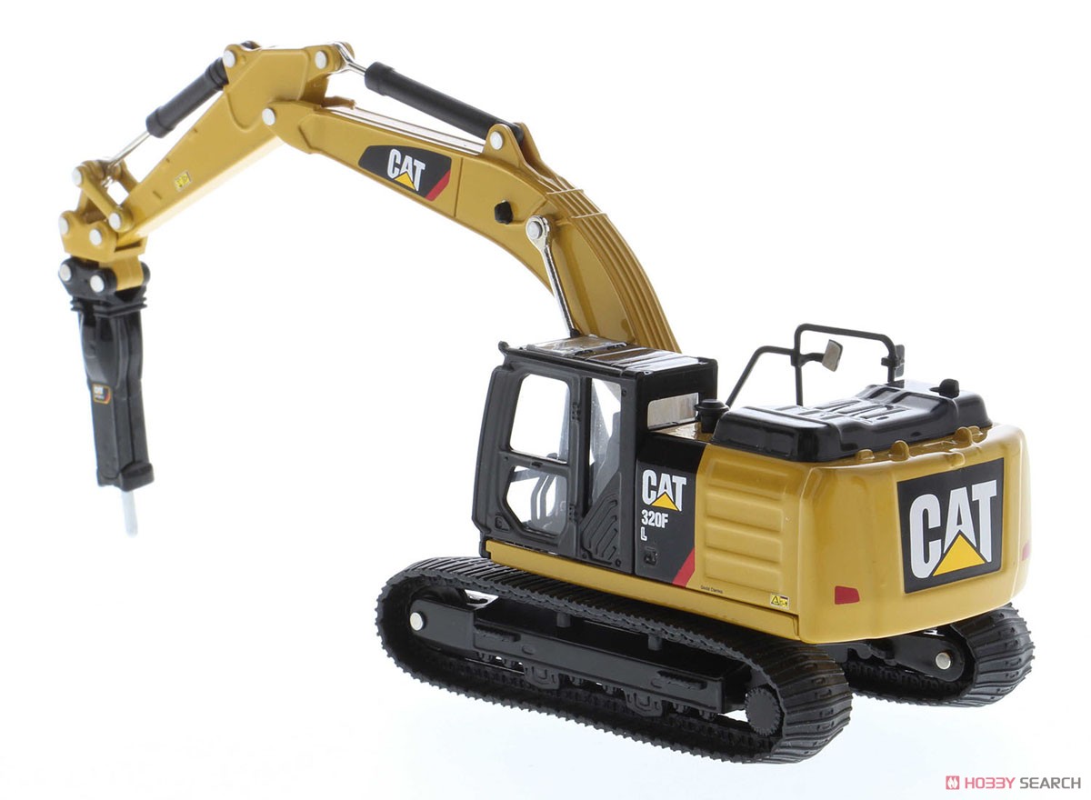 Cat 320FL Hydraulic Excavator with 5 New Work Tools (Diecast Car) Item picture12