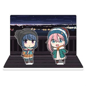 Laid-Back Camp Acrylic Diorama C [Nadeshiko & Rin] (Anime Toy)