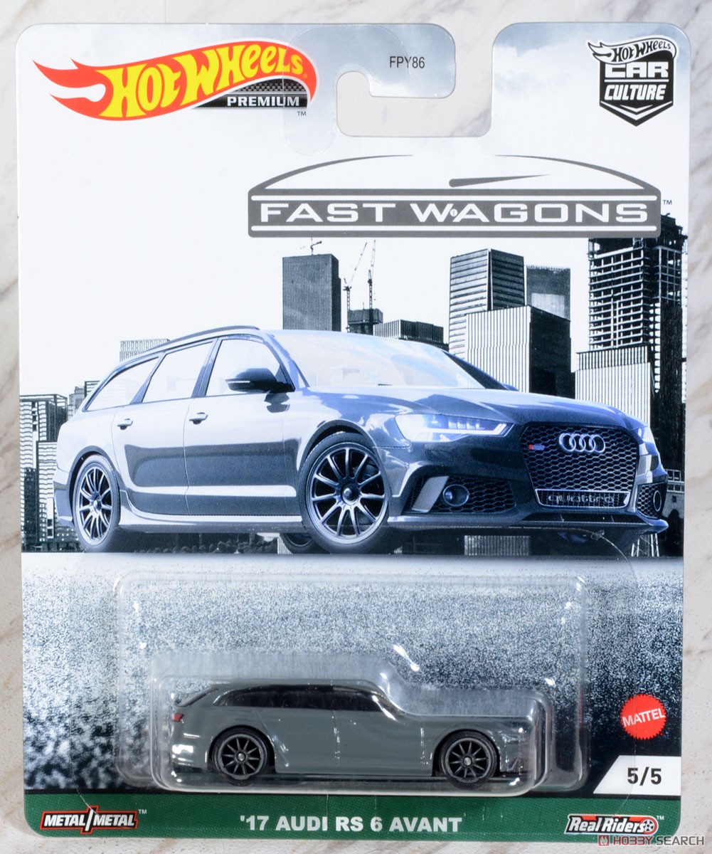 Hot Wheels Car Culture Fast wagon - `17 Audi RS 6 Avant (Toy) Package1