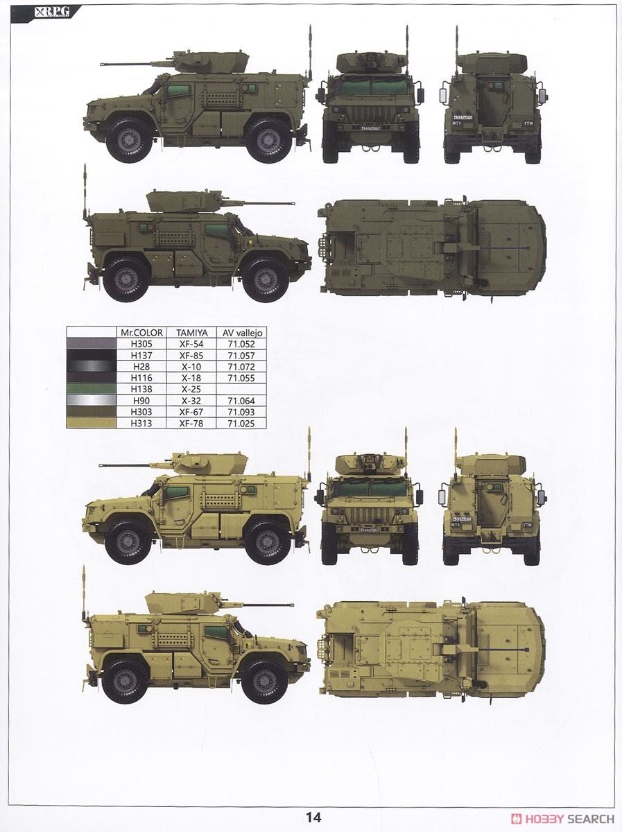 ロシア 装輪装甲車 タイフーン VDV K-4386 2両セット (30mm 2A42 機関砲型 & 地雷防御タイプ前期型) (プラモデル) 塗装1
