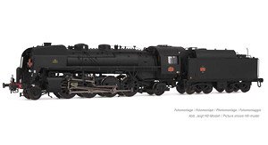 SNCF, 141R 1173 steam Locomotive, `Mistral`, Boxpok wheels, black, big fuel tender (Model Train)